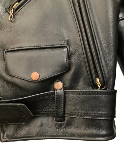 VANSON（バンソン）VANSON (バンソン) C2ダブルライダースジャケット ブラック サイズ:34の古着・服飾アイテム