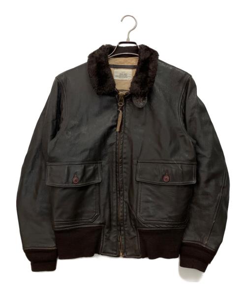 cooper（クーパー）COOPER (クーパー) フライトジャケット ブラウン サイズ:40Rの古着・服飾アイテム