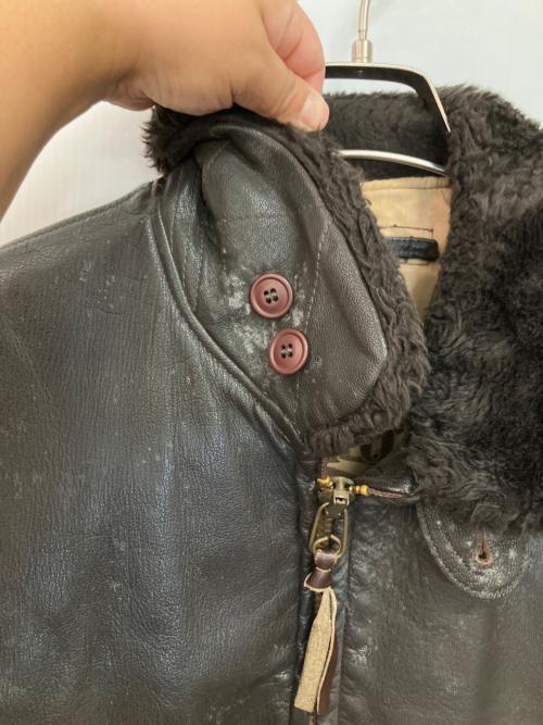 cooper（クーパー）COOPER (クーパー) フライトジャケット ブラウン サイズ:40Rの古着・服飾アイテム