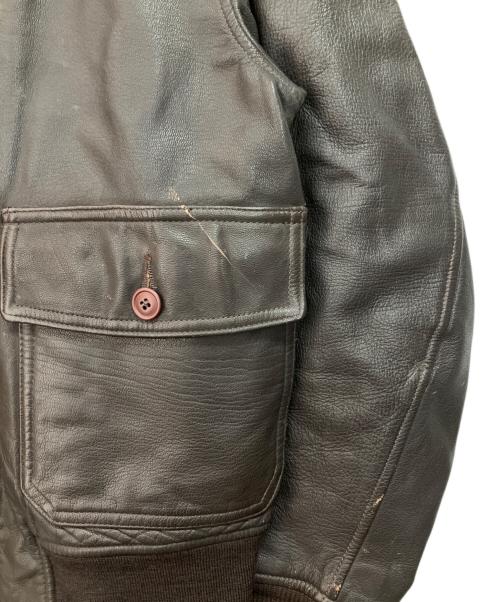 cooper（クーパー）COOPER (クーパー) フライトジャケット ブラウン サイズ:40Rの古着・服飾アイテム