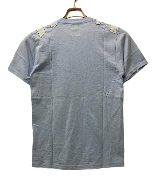 COLUR ROLLAND BERRY（カラー・ローランド・ベリー）COLUR ROLLAND BERRY (カラー・ローランド・ベリー) 半袖カットソー スカイブルー サイズ:Sの古着・服飾アイテム
