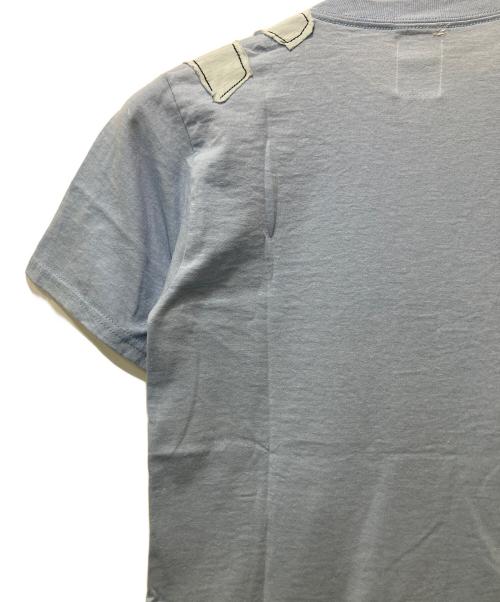 COLUR ROLLAND BERRY（カラー・ローランド・ベリー）COLUR ROLLAND BERRY (カラー・ローランド・ベリー) 半袖カットソー スカイブルー サイズ:Sの古着・服飾アイテム