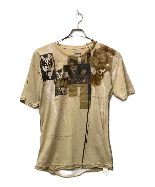 COLUR ROLLAND BERRY（カラー・ローランド・ベリー）COLUR ROLLAND BERRY (カラー・ローランド・ベリー) 半袖カットソー ベージュ サイズ:Lの古着・服飾アイテム