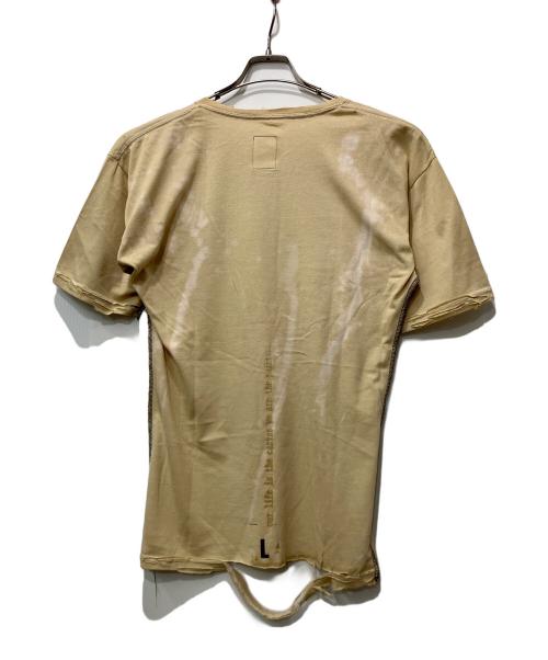 COLUR ROLLAND BERRY（カラー・ローランド・ベリー）COLUR ROLLAND BERRY (カラー・ローランド・ベリー) 半袖カットソー ベージュ サイズ:Lの古着・服飾アイテム