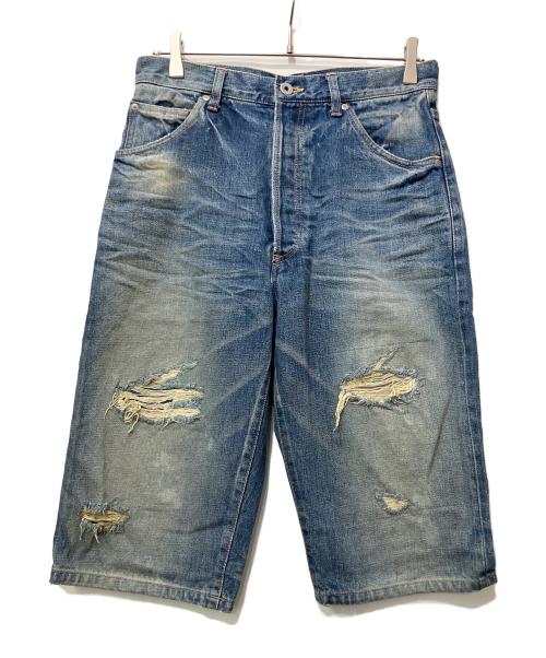 ISAMU KATAYAMA BACKLASH（イサムカタヤマ・バックラッシュ）ISAMU KATAYAMA BACKLASH (イサムカタヤマ・バックラッシュ) デニムハーフパンツ ブルー サイズ:Sの古着・服飾アイテム