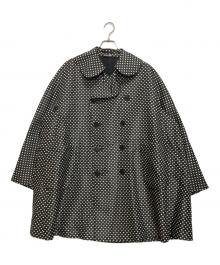 COMME des GARCONS HOMME PLUS（コムデギャルソンオムプリュス）の古着「ラウンドカラードットジャケット」｜ブラック×ホワイト