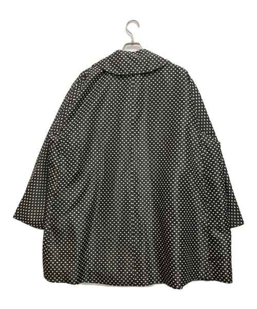 COMME des GARCONS HOMME PLUS（コムデギャルソンオムプリュス）COMME des GARCONS HOMME PLUS (コムデギャルソンオムプリュス) ラウンドカラードットジャケット ブラック×ホワイト サイズ:XSの古着・服飾アイテム