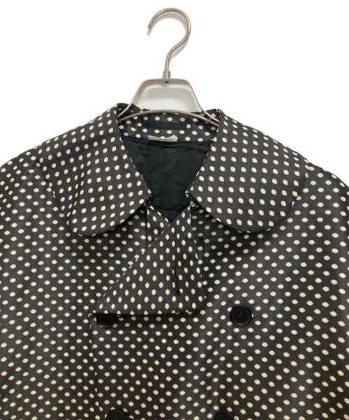 COMME des GARCONS HOMME PLUS（コムデギャルソンオムプリュス）COMME des GARCONS HOMME PLUS (コムデギャルソンオムプリュス) ラウンドカラードットジャケット ブラック×ホワイト サイズ:XSの古着・服飾アイテム