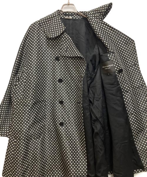 COMME des GARCONS HOMME PLUS（コムデギャルソンオムプリュス）COMME des GARCONS HOMME PLUS (コムデギャルソンオムプリュス) ラウンドカラードットジャケット ブラック×ホワイト サイズ:XSの古着・服飾アイテム