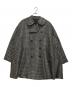 COMME des GARCONS HOMME PLUS（コムデギャルソンオムプリュス）の古着「ラウンドカラードットジャケット」｜ブラック×ホワイト