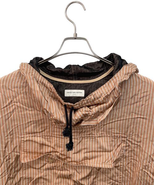 DRIES VAN NOTEN（ドリスヴァンノッテン）DRIES VAN NOTEN (ドリスヴァンノッテン) アノラックパーカー オレンジ×ホワイト サイズ:表記無しの古着・服飾アイテム
