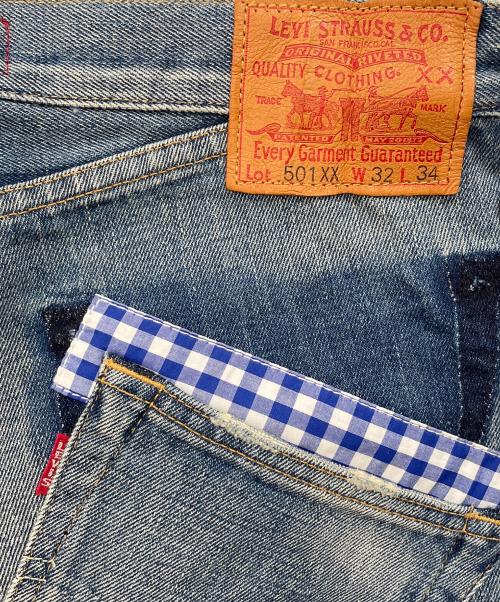 COMME des GARCONS JUNYA WATANABE MAN（コム デ ギャルソン ジュンヤ ワタナベ マン）COMME des GARCONS JUNYA WATANABE MAN (コム デ ギャルソン ジュンヤ ワタナベ マン) LEVI'S (リーバイス) デニムパンツ ブルー サイズ:SSの古着・服飾アイテム