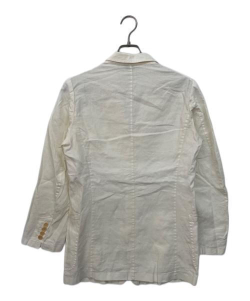 DRIES VAN NOTEN（ドリスヴァンノッテン）DRIES VAN NOTEN (ドリスヴァンノッテン) リネンジャケット ホワイト サイズ:44の古着・服飾アイテム