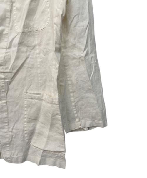 DRIES VAN NOTEN（ドリスヴァンノッテン）DRIES VAN NOTEN (ドリスヴァンノッテン) リネンジャケット ホワイト サイズ:44の古着・服飾アイテム
