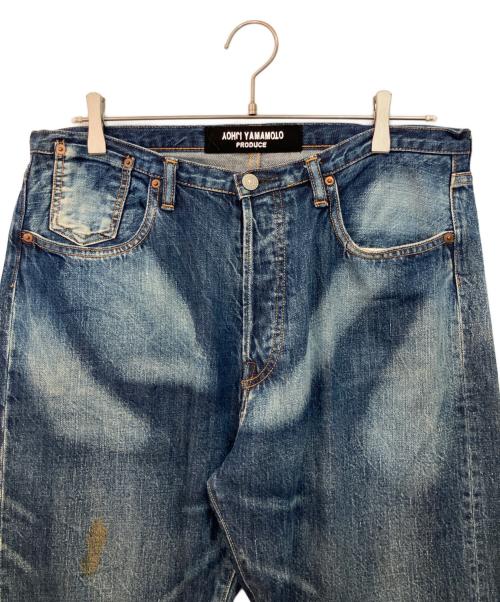YOHJI YAMAMOTO（ヨウジヤマモト）YOHJI YAMAMOTO (ヨウジヤマモト) デニムパンツ ブルー サイズ:4の古着・服飾アイテム