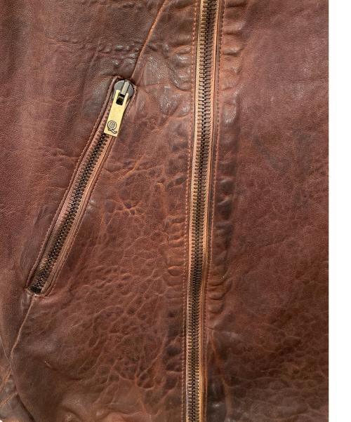 ALEXANDER McQUEEN（アレキサンダーマックイーン）ALEXANDER McQUEEN (アレキサンダーマックイーン) レザーベスト ブラウン サイズ:表記無しの古着・服飾アイテム