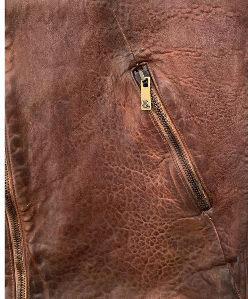 ALEXANDER McQUEEN（アレキサンダーマックイーン）ALEXANDER McQUEEN (アレキサンダーマックイーン) レザーベスト ブラウン サイズ:表記無しの古着・服飾アイテム