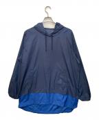 uniform experimentユニフォームエクスペリメント）の古着「FAKE LAYERED LONG ANORAK」｜ネイビー×ブルー
