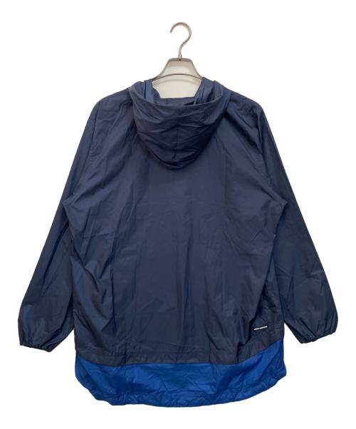uniform experiment（ユニフォームエクスペリメント）uniform experiment (ユニフォームエクスペリメント) FAKE LAYERED LONG ANORAK ネイビー×ブルー サイズ:1の古着・服飾アイテム
