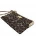 中古・古着 COACH (コーチ) ミニポーチ ブラウン×ホワイト：6000円