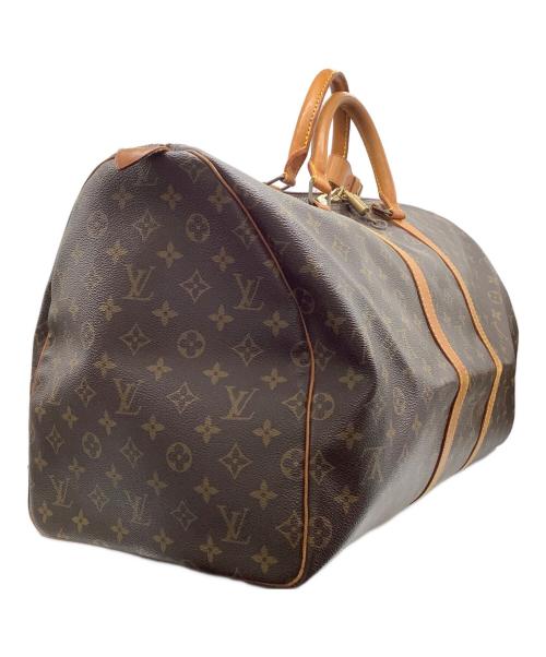 LOUIS VUITTON（ルイ ヴィトン）LOUIS VUITTON (ルイ ヴィトン) モノグラム　キーポル55　トラベルバッグ ブラウンの古着・服飾アイテム