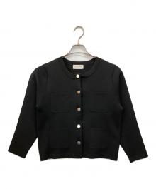 La boutique BonBon（ラブティックボンボン）の古着「厚手カーディガン」｜ブラック