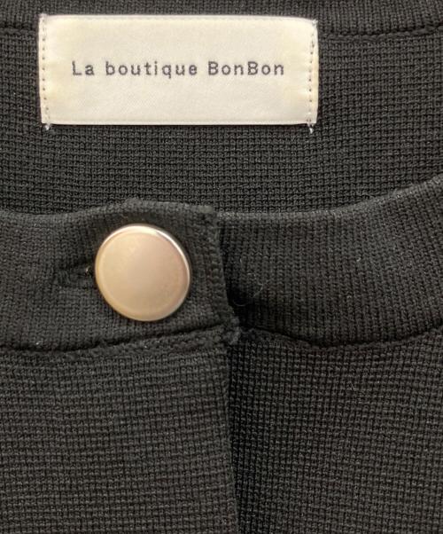 La boutique BonBon（ラブティックボンボン）La boutique BonBon (ラブティックボンボン) 厚手カーディガン ブラック サイズ:Fの古着・服飾アイテム