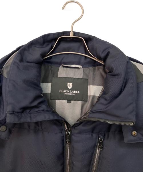 BLACK LABEL CRESTBRIDGE（ブラックレーベル クレストブリッジ）BLACK LABEL CRESTBRIDGE (ブラックレーベル クレストブリッジ) ダウンジャケット ネイビー サイズ:Lの古着・服飾アイテム