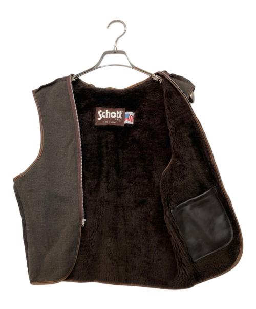 Schott（ショット）Schott (ショット) レザージャケット ブラウン サイズ:36の古着・服飾アイテム