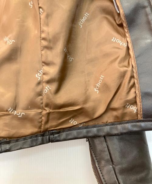 Schott（ショット）Schott (ショット) レザージャケット ブラウン サイズ:36の古着・服飾アイテム