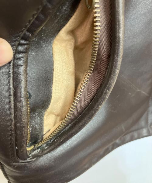 Schott（ショット）Schott (ショット) レザージャケット ブラウン サイズ:36の古着・服飾アイテム