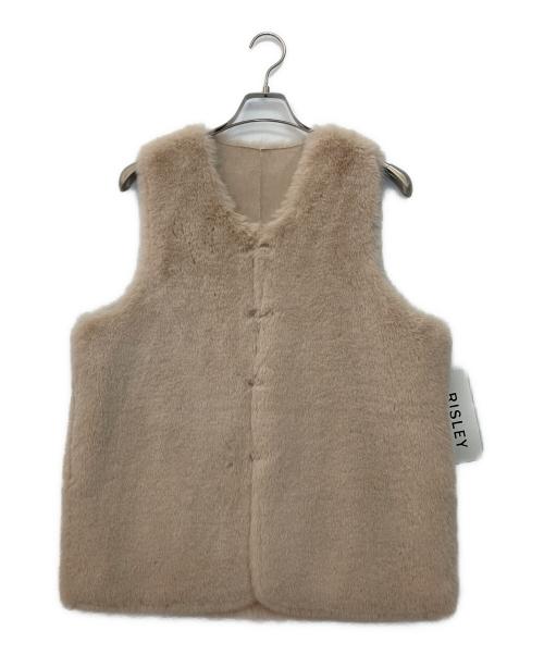 Risley（リズレー）RISLEY (リズレー) ファーリバーシブルベスト アイボリー サイズ:FREEの古着・服飾アイテム