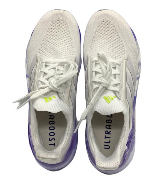 adidas（アディダス）adidas (アディダス) ローカットスニーカー ホワイト×パープル サイズ:27の古着・服飾アイテム
