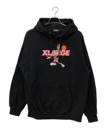 X-LARGE×SPACE JAM（エクストララージ×スペースジャム）の古着「パーカー」｜ブラック