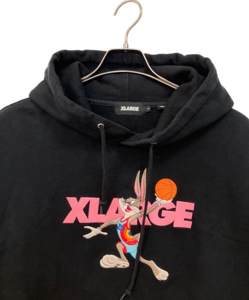 X-LARGE（エクストララージ）X-LARGE (エクストララージ) SPACE JAM (スペースジャム) パーカー ブラック サイズ:Lの古着・服飾アイテム