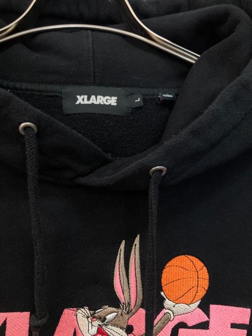 X-LARGE（エクストララージ）X-LARGE (エクストララージ) SPACE JAM (スペースジャム) パーカー ブラック サイズ:Lの古着・服飾アイテム