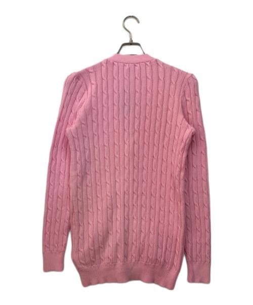 POLO RALPH LAUREN（ポロ・ラルフローレン）POLO RALPH LAUREN (ポロ・ラルフローレン) 薄手カーディガン ピンク サイズ:Mの古着・服飾アイテム