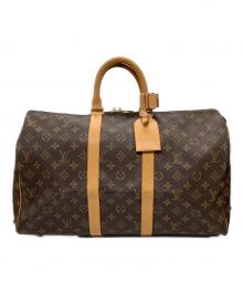 LOUIS VUITTON（ルイ ヴィトン）の古着「モノグラム　キーポル45　トラベルバッグ」｜ブラウン