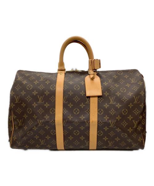 LOUIS VUITTON（ルイ ヴィトン）LOUIS VUITTON (ルイ ヴィトン) モノグラム　キーポル45　トラベルバッグ ブラウンの古着・服飾アイテム