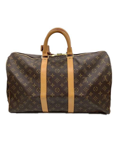 LOUIS VUITTON（ルイ ヴィトン）LOUIS VUITTON (ルイ ヴィトン) モノグラム　キーポル45　トラベルバッグ ブラウンの古着・服飾アイテム