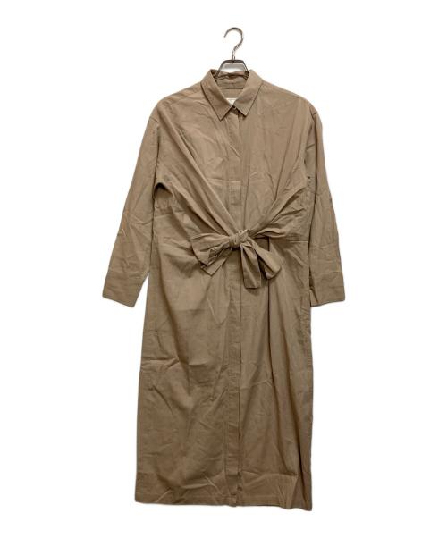 Whim Gazette（ウィムガゼット）Whim Gazette (ウィムガゼット) 長袖ワンピース ベージュ サイズ:Fの古着・服飾アイテム