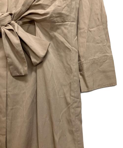 Whim Gazette（ウィムガゼット）Whim Gazette (ウィムガゼット) 長袖ワンピース ベージュ サイズ:Fの古着・服飾アイテム