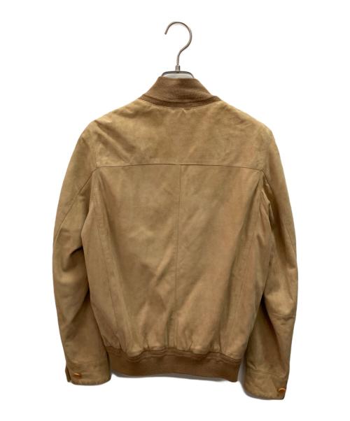Cinquanta（チンクワンタ）Cinquanta (チンクワンタ) ヤギ革スウェードジャケット ベージュ サイズ:不明の古着・服飾アイテム