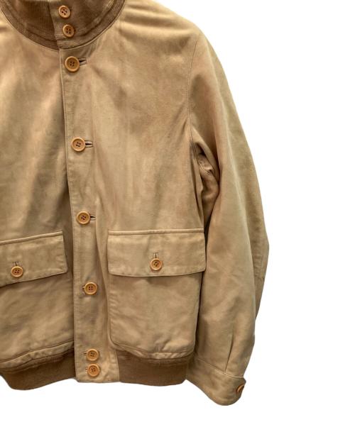 Cinquanta（チンクワンタ）Cinquanta (チンクワンタ) ヤギ革スウェードジャケット ベージュ サイズ:不明の古着・服飾アイテム