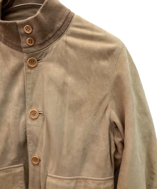 Cinquanta（チンクワンタ）Cinquanta (チンクワンタ) ヤギ革スウェードジャケット ベージュ サイズ:不明の古着・服飾アイテム