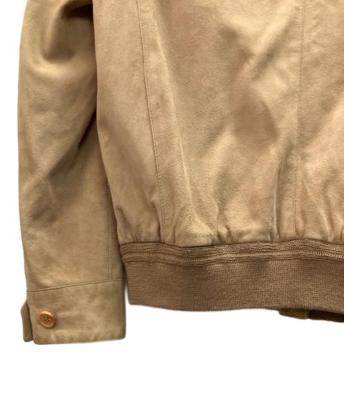 Cinquanta（チンクワンタ）Cinquanta (チンクワンタ) ヤギ革スウェードジャケット ベージュ サイズ:不明の古着・服飾アイテム