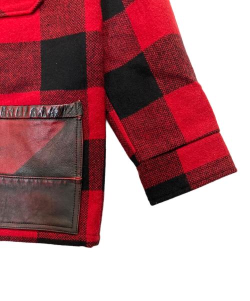 Martin Margiela 10（マルタン・マルジェラ 10）Martin Margiela 10 (マルタン・マルジェラ 10) ウールジャケット レッド×ブラック サイズ:44の古着・服飾アイテム