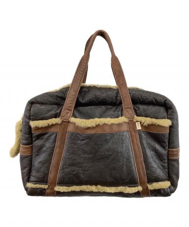 drosera CHAPAL』シャパル シープスキン ムートン バッグ 中古・古着通販】CHAPAL (シャパル) シープスキンボストンバッグ
