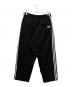 Y-3 (ワイスリー) ロゴ スウェットパンツ ホワイト×ブラック サイズ:XS：15000円