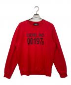 DIESELディーゼル）の古着「スウェット」｜レッド